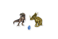 160 STICKERS DINOSAURS