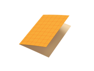 POSTCARD - ORANGE SQUARES (SQUARED)