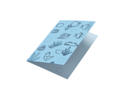 POSTCARD - I CAN'T DRAW - BLUE