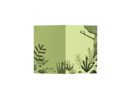 POSTCARD - I CAN'T DRAW - GREEN