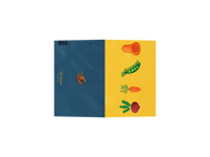 POSTCARD - 10 CUBES - FOUR VEGGIES