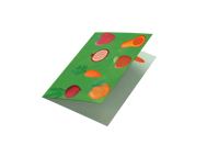 POSTCARD - 10 CUBES - GREEN