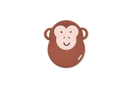 BABY TEETHER - MONKEY
