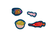 160 STICKERS COLOURFUL FISH