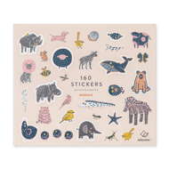 160 STICKERS ANIMALS
