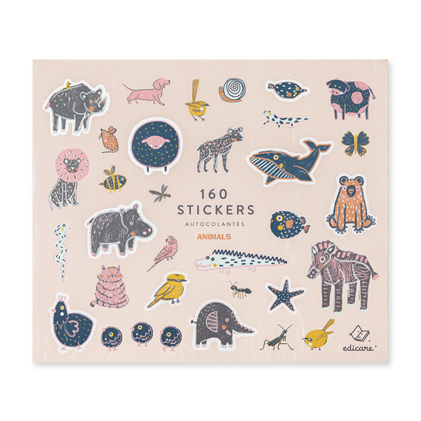 160 STICKERS ANIMALS