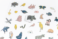 160 STICKERS ANIMALS
